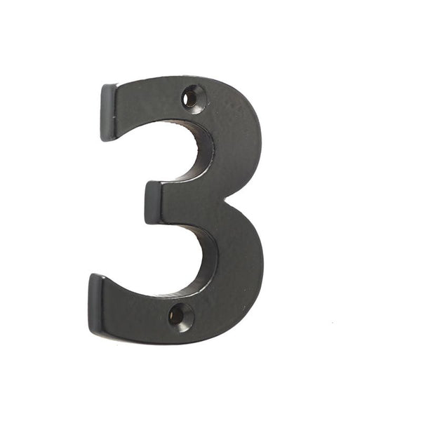 Valley Forge - Door Numerals Black No. 3 - Black - VFB15-3 - Choice Handles