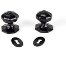 From The Anvil - Oak Box Lock & Octagonal Knob Set - Black - 33005 - Choice Handles