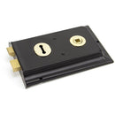 From The Anvil - Rim Lock & Cast Iron Cover - Beeswax - 33180 - Choice Handles