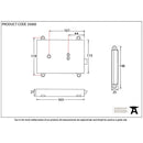 From The Anvil - Rim Lock & Cover - Polished Brass - 35000 - Choice Handles