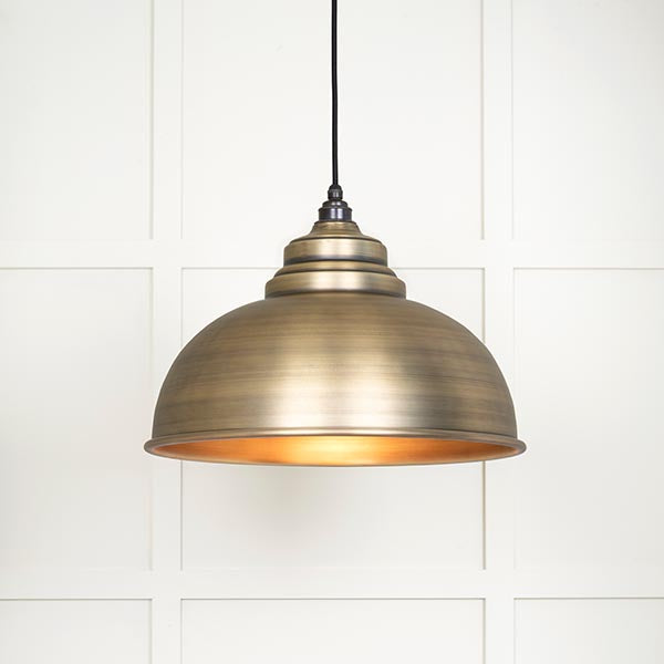 From The Anvil - Harborne Pendant - Aged Brass - 49498 - Choice Handles