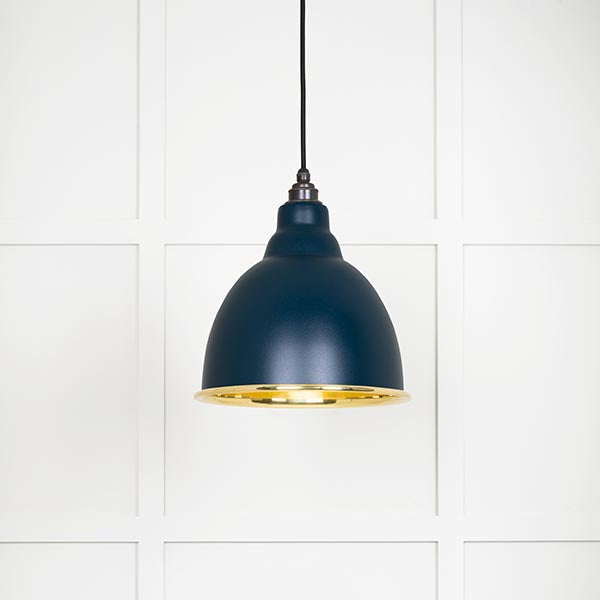 From The Anvil - Brindley Pendant in Dusk - Smooth Brass - 49518DU - Choice Handles