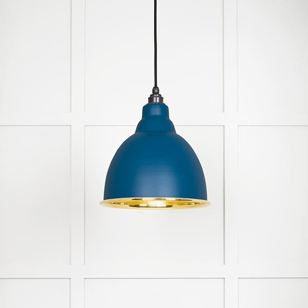 From The Anvil - Brindley Pendant in Upstream - Smooth Brass - 49518U - Choice Handles