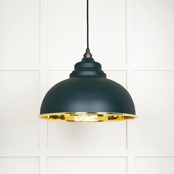 From The Anvil - Harborne Pendant in Dingle - Smooth Brass - 49522DI - Choice Handles