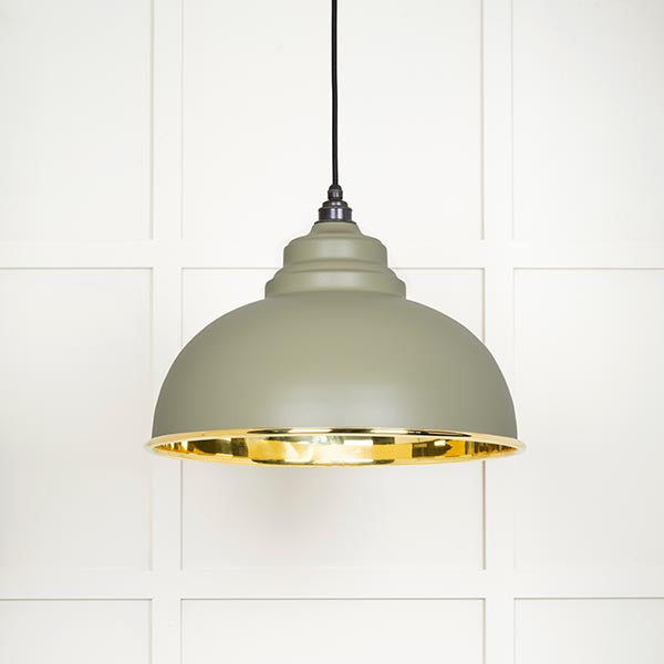From The Anvil - Harborne Pendant in Tump - Smooth Brass - 49522TU - Choice Handles