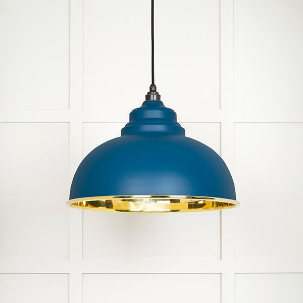 From The Anvil - Harborne Pendant in Upstream - Smooth Brass - 49522U - Choice Handles