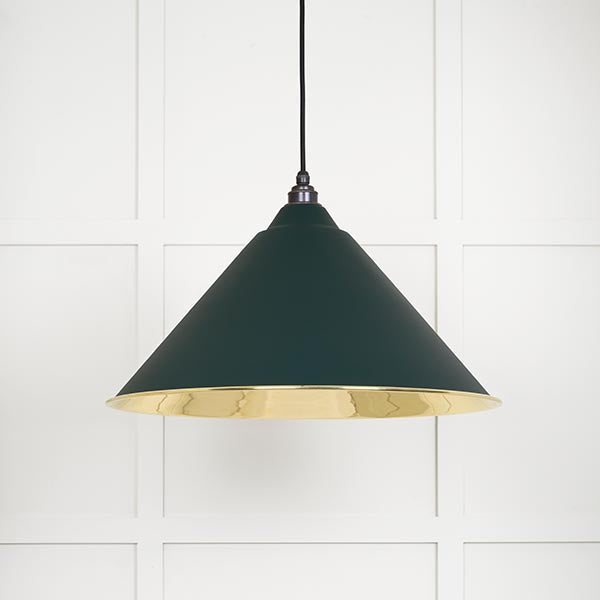 From The Anvil - Hockley Pendant in Dingle - Smooth Brass - 49524DI - Choice Handles