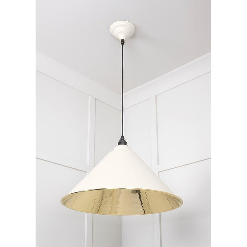 From The Anvil - Hockley Pendant in Teasel - Smooth Brass - 49524TE - Choice Handles
