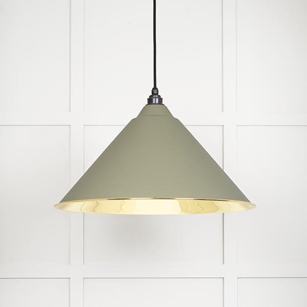From The Anvil - Hockley Pendant in Tump - Smooth Brass - 49524TU - Choice Handles
