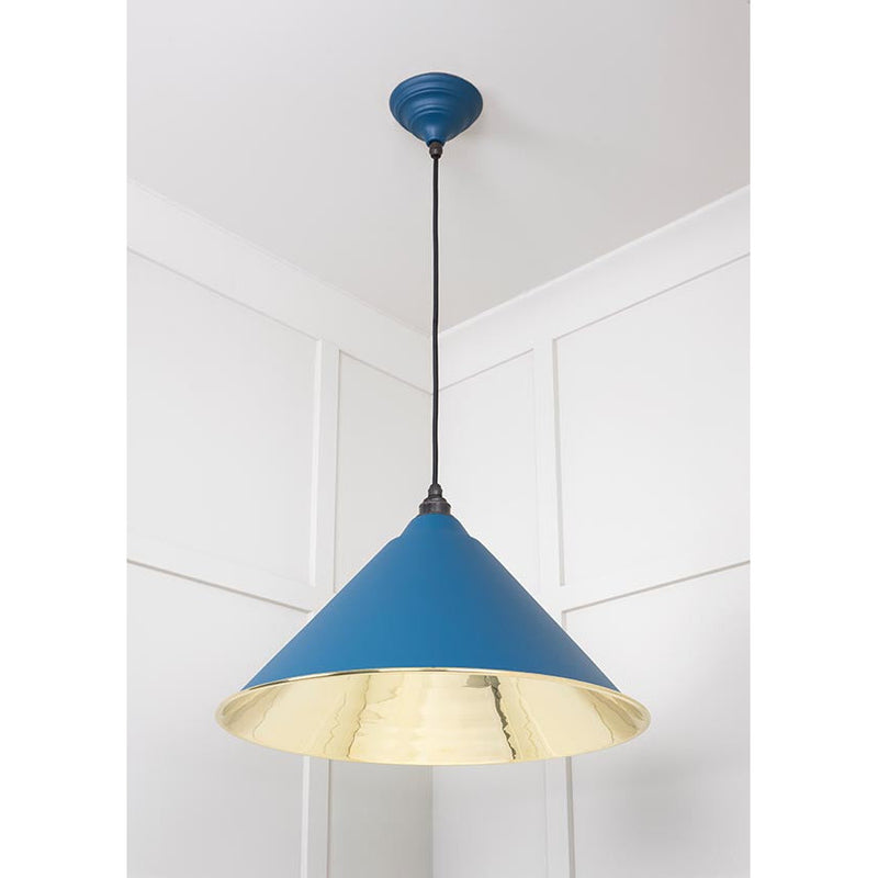 From The Anvil - Hockley Pendant in Upstream - Smooth Brass - 49524U - Choice Handles