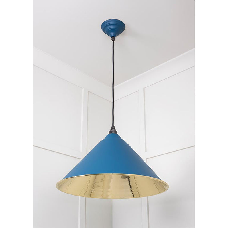 From The Anvil - Hockley Pendant in Upstream - Smooth Brass - 49524U - Choice Handles