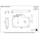 From The Anvil - Iron Right Hand Rim Lock - Large - Iron - 83592 - Choice Handles