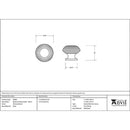 From The Anvil - Beehive Cabinet Knob 40mm - Polished Nickel - 83868 - Choice Handles