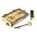 From The Anvil - Davenport Rim Lock - Aged Brass - 91528 - Choice Handles