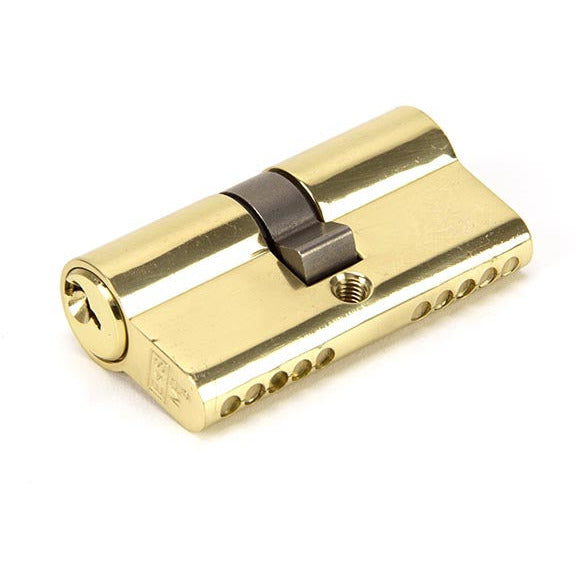 From The Anvil - 30/30 Euro Cylinder - Lacquered Brass - 91853 - Choice Handles