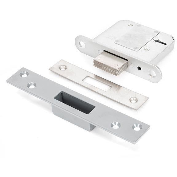 From The Anvil - 3" 5 Lever BS Deadlock KA - Stainless Steel - 91902 - Choice Handles