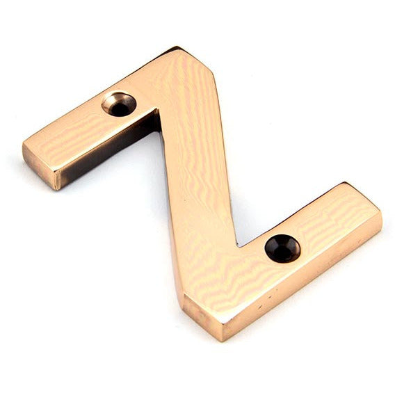 From The Anvil - Letter Z - Polished Bronze - 92031Z - Choice Handles