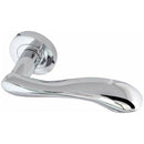 Frelan - Gamma Door Handles On Round Rose  - Polished Chrome - JV509PC - Choice Handles
