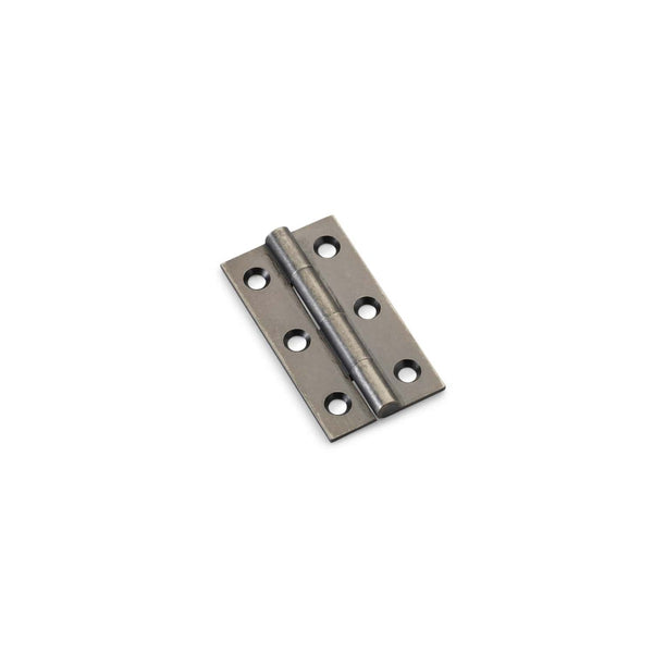 Alexander and Wilks - Heavy Pattern Solid Brass Cabinet Butt Hinge 50mm - Pewter - AW050-CH-PWT - Choice Handles