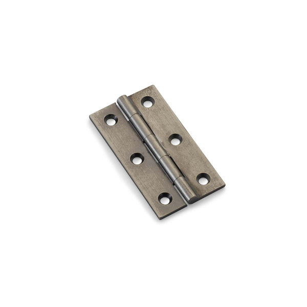 Alexander and Wilks - Heavy Pattern Solid Brass Cabinet Butt Hinge 64mm - Pewter - AW064-CH-PWT - Choice Handles