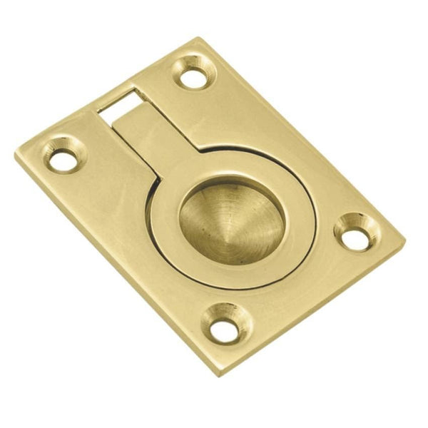 Carlisle Brass - Flush Ring Pull - Polished Brass - FRP63 - Choice Handles