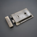 Spira Brass - Iron Rim Lock - Fluted Antique - Antique - 1031ANT - Choice Handles