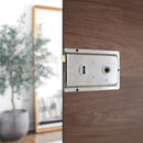 Spira Brass - Iron Rim Lock - Fluted  - Polished Chrome - 1031PC - Choice Handles