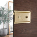 Spira Brass - Iron Rim Lock - Fluted  - Electro Brass - 1031EB - Choice Handles