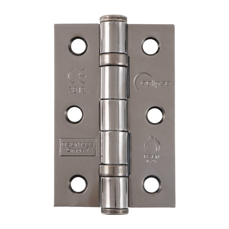 Eclipse - 76x51x2mm Ball Bearing Hinge Grade 7 (Pair) -  Satin Nickel -  14099 - Choice Handles