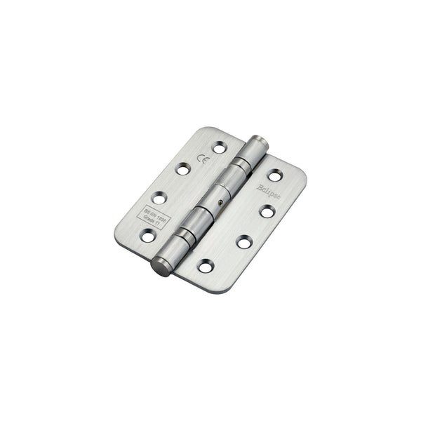 Eclipse - 102x76x2.7mm Ball Bearing Radius Corner Hinge Grade 11 (Pair) -  Satin Chrome -  14104 - Choice Handles