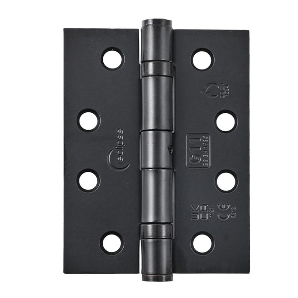 Eclipse - 102x76x2.7mm Ball Bearing Hinge Grade 11 (Pair) -  Matt Black -  14112 - Choice Handles