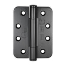 Eclipse - 4x3" Grade 14 Radius Concealed Bearing Hinge  -  Matt Black -  14334 - Choice Handles