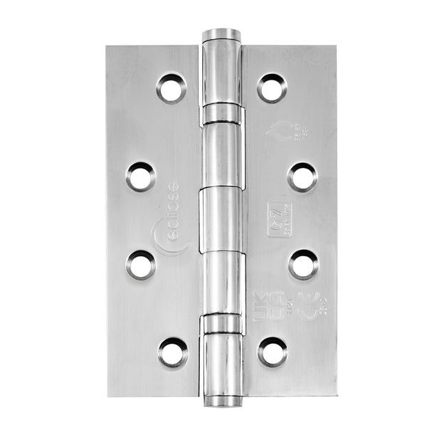 Eclipse - 102x67x2mm Slim Knuckle Ball Bearing Hinge Grade 7 -  Polished Stainless Steel -  Eclipse - Choice Handles