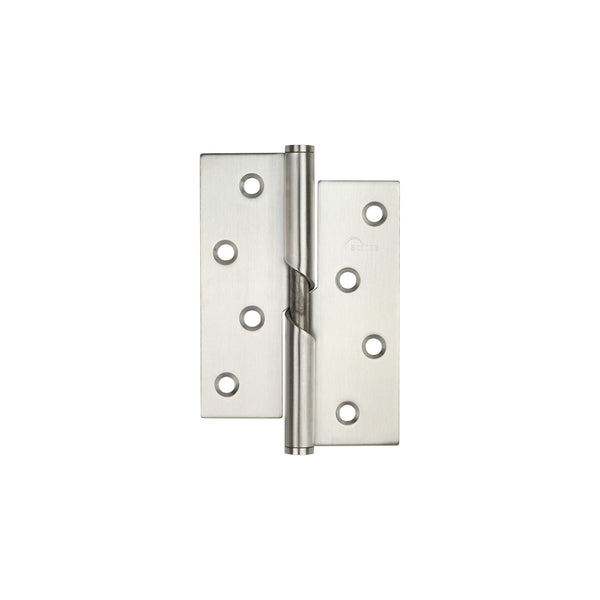 Eclipse - 102x76x2mm Rising Hinge (Right Hand) -  Satin Stainless Steel -  14844