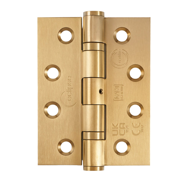 Eclipse - 102x76x3mm Ball Bearing Hinges Grade 13 -  Satin Stainless Steel -  14854 - Pair - Choice Handles