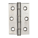 Eclipse - 76x51x2mm Washered Hinge Grade 7 -  Polished Stainless Steel -  14881 - Choice Handles