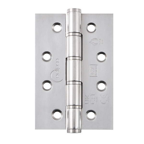 Eclipse - 102x67x2.5mm Washered Hinge Grade 7 -  Polished Stainless Steel -  14909 - Choice Handles