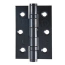 Eclipse - 76x51x2mm Ball Bearing Hinges Grade 7 -  Matt Black -  14917 - Pair - Choice Handles
