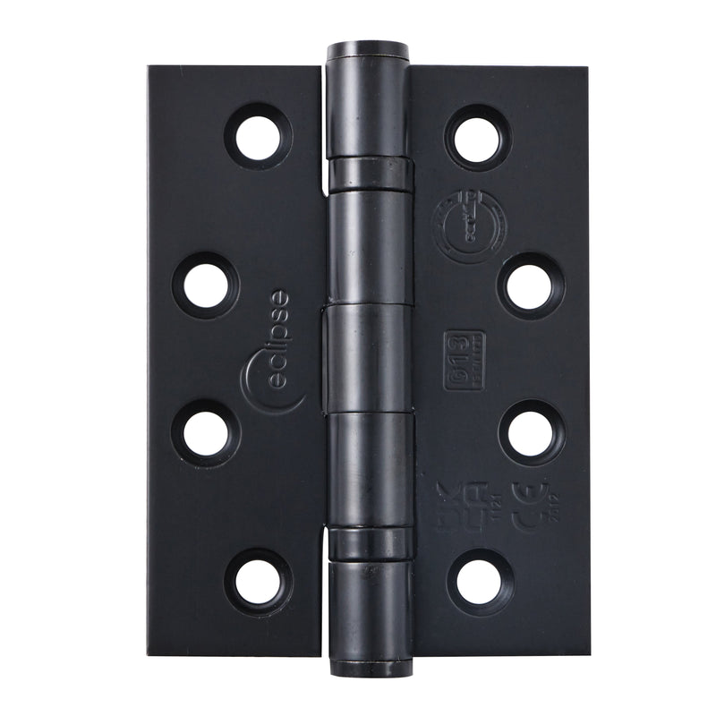 Eclipse - 102x76x3mm Ball Bearing Hinges Grade 13 -  Matt Black -  14920 - Pair - Choice Handles