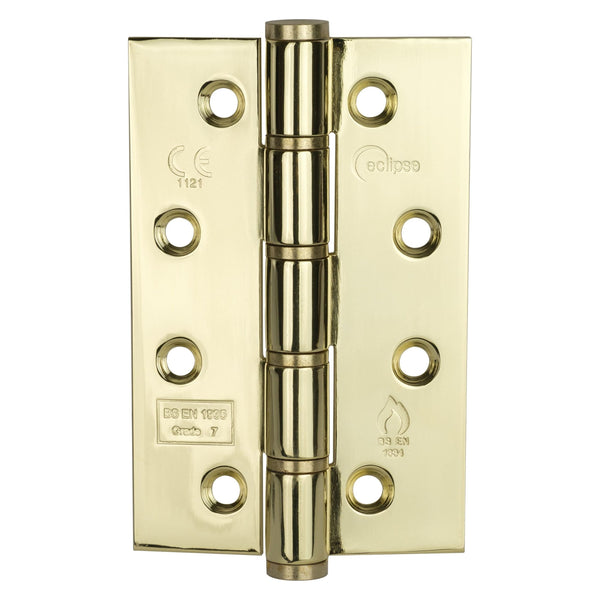 Eclipse - 102x67x2.5mm Washered Hinge Grade 7 -  Electro Brass -  14925 - Choice Handles