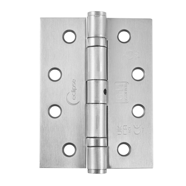 Eclipse - 102x76x2.7mm Ball Bearing Hinge Grade 11 (Pair) -  Satin Chrome -  14935 - Choice Handles