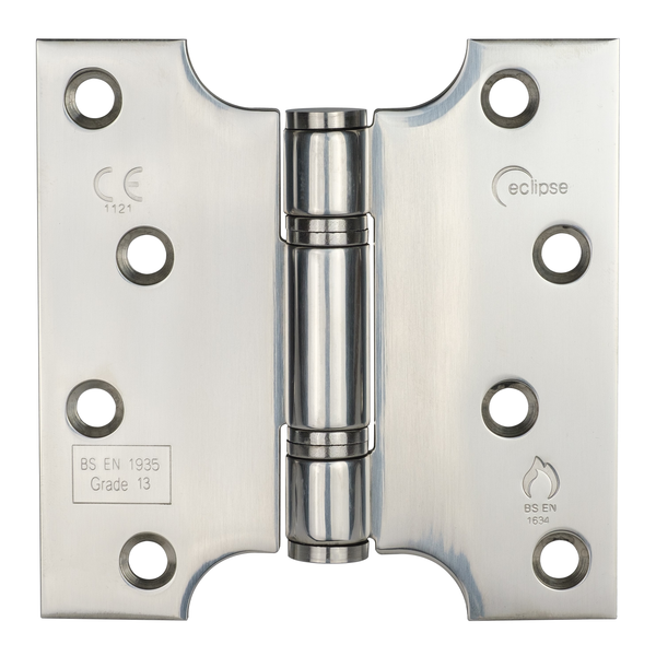 Eclipse - 4x2x4" Grade 13 Parliament Hinge -  Polished Stainless Steel -  14990 - Choice Handles