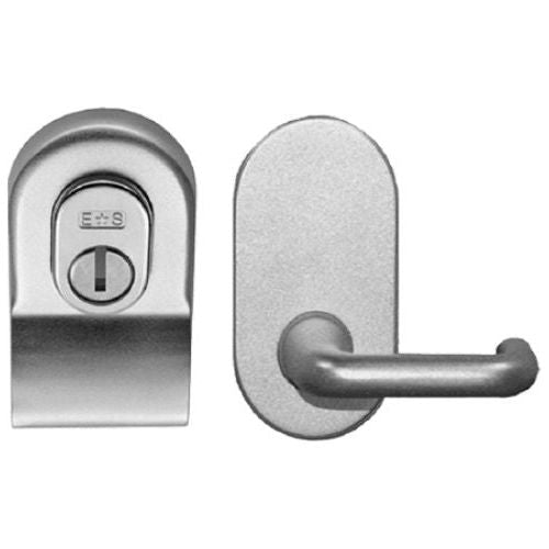 Eurospec - Security Cylinder Pull with Mini Lever - Polished Chrome - LCP1000PC - Choice Handles