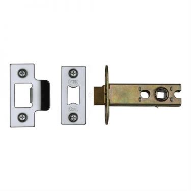 York Architectural Tubular Bathroom Deadbolt 4" Polished Chrome/Nickel Finish - YKBDB4N-PC&PN - Choice Handles