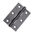 Spira Brass - NON CE  76mm  76mmMild Steel Butt Hinges - Matt Black - 1838BLK - Choice Handles