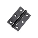 Spira Brass - NON CE  76mm  76mmMild Steel Butt Hinges - Matt Black - 1838BLK - Choice Handles