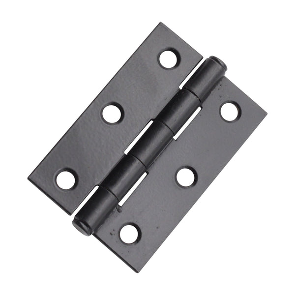 Spira Brass - NON CE  76mm  76mmMild Steel Butt Hinges - Matt Black - 1838BLK