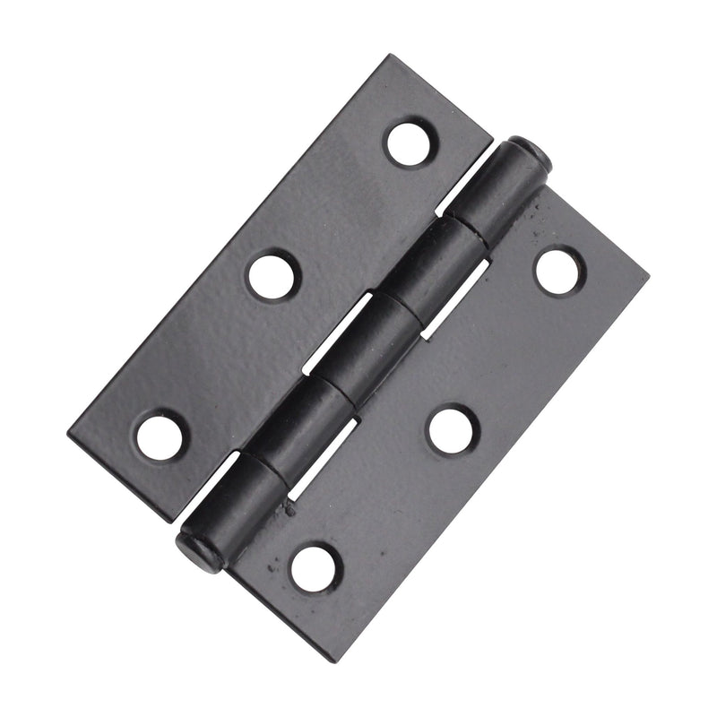 Spira Brass - NON CE  76mm  76mmMild Steel Butt Hinges - Matt Black - 1838BLK