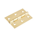 Spira Brass - NON CE  76mm  76mmMild Steel Butt Hinges - Electro Brass - 1838EB - Choice Handles