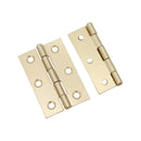Spira Brass - NON CE  76mm  76mmMild Steel Butt Hinges - Electro Brass - 1838EB - Choice Handles
